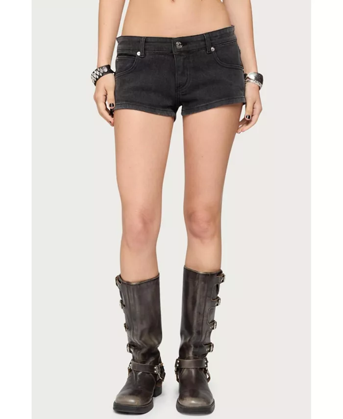 Женские джинсовые шорты Syra с заниженной талией и молнией Edikted, черный
Женские джинсовые шорты Syra с заниженной талией и молнией Edikted, черный