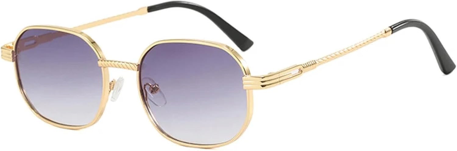 Женские солнцезащитные очки в маленькой металлической оправе с защитой от УФ-излучения UV400 | Мужские очки с градиентными линзами для занятий спортом на открытом воздухе и вождения DSVIGF, Golden Gray Gradient
Женские солнцезащитные очки в маленькой металлической оправе с защитой от УФ-излучения UV400 | Мужские очки с градиентными линзами для занятий спортом на открытом воздухе и вождения DSVIGF, Golden Gray Gradient