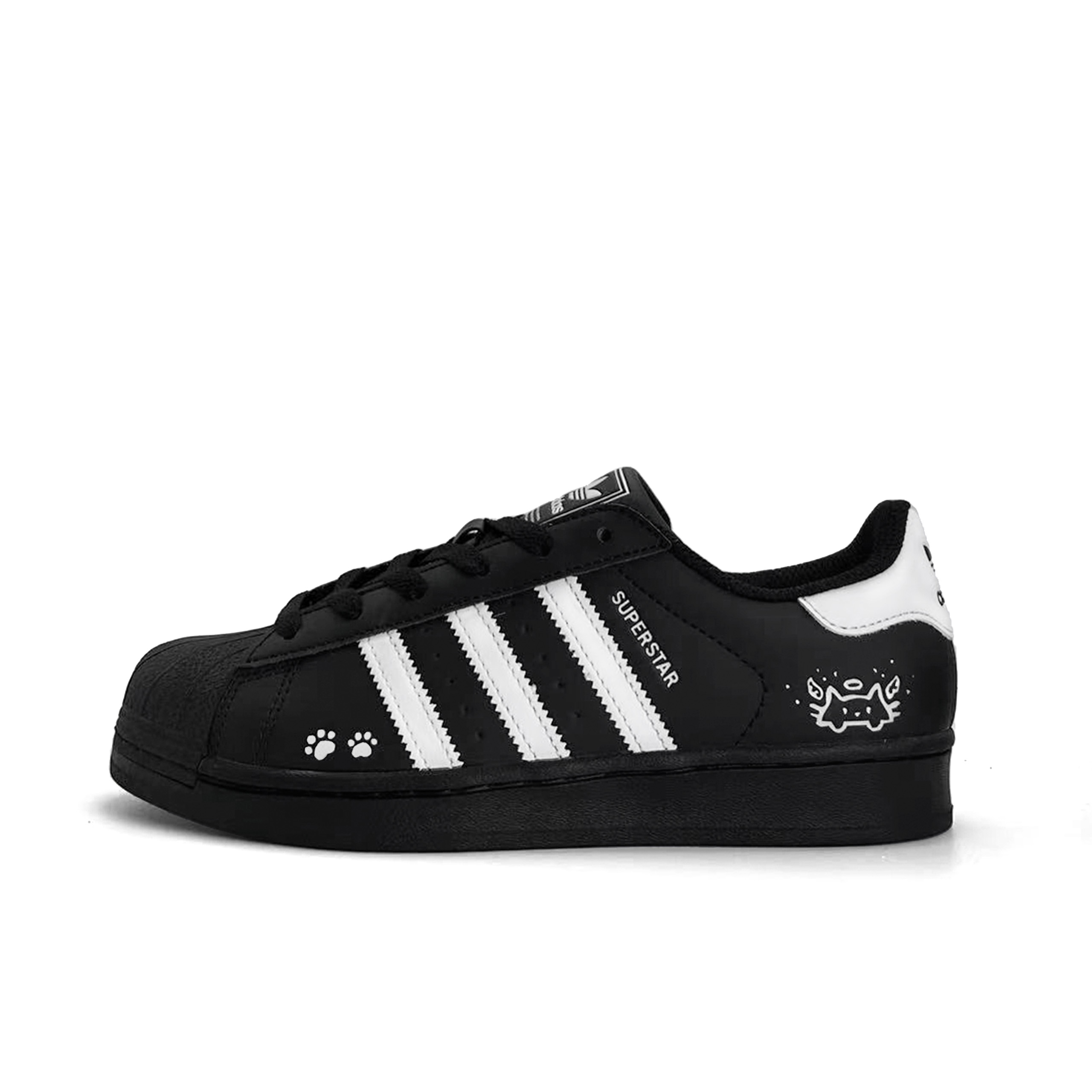 Superstar 2 Angel Meowth противоударные устойчивые к истиранию нескользящие низкие детские скейтбординг кроссовки Adidas Originals, черный
Superstar 2 Angel Meowth противоударные устойчивые к истиранию нескользящие низкие детские скейтбординг кроссовки Adidas Originals, черный