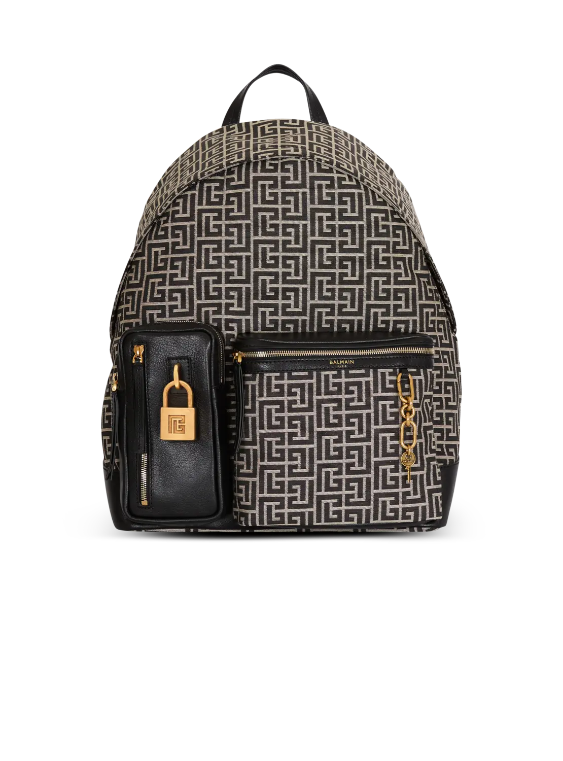 Рюкзак из жаккарда с монограммой Pulse Balmain, черный
Рюкзак из жаккарда с монограммой Pulse Balmain, черный