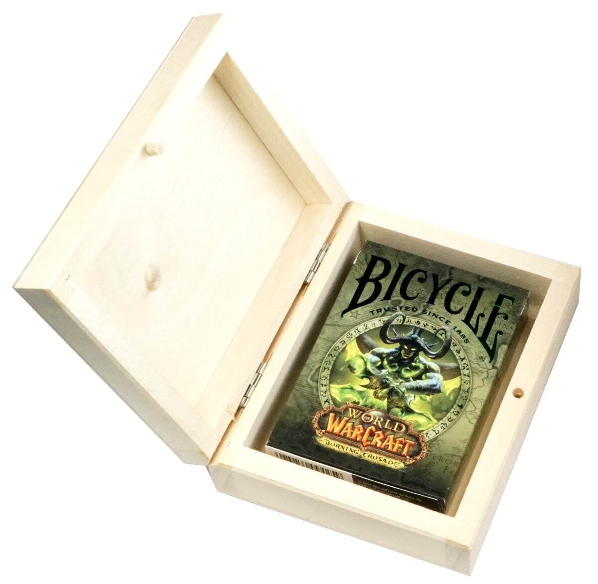 BICYCLE WORD OF WORDCRAFT BURNING CRUSADE Игральные карты, 1 КОЛОДА в деревянной коробке*
BICYCLE WORD OF WORDCRAFT BURNING CRUSADE Игральные карты, 1 КОЛОДА в деревянной коробке*