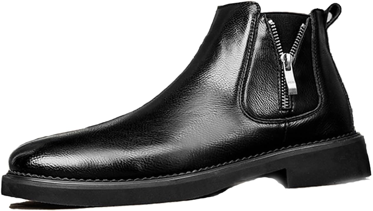 Мужские повседневные ботинки Chelsea из натуральной кожи, противоскользящие, легкие и удобные, с боковой молнией, круглым носком, на щиколотку, модные, для бизнеса и работы Ksedt, черный
Мужские повседневные ботинки Chelsea из натуральной кожи, противоскользящие, легкие и удобные, с боковой молнией, круглым носком, на щиколотку, модные, для бизнеса и работы Ksedt, черный
