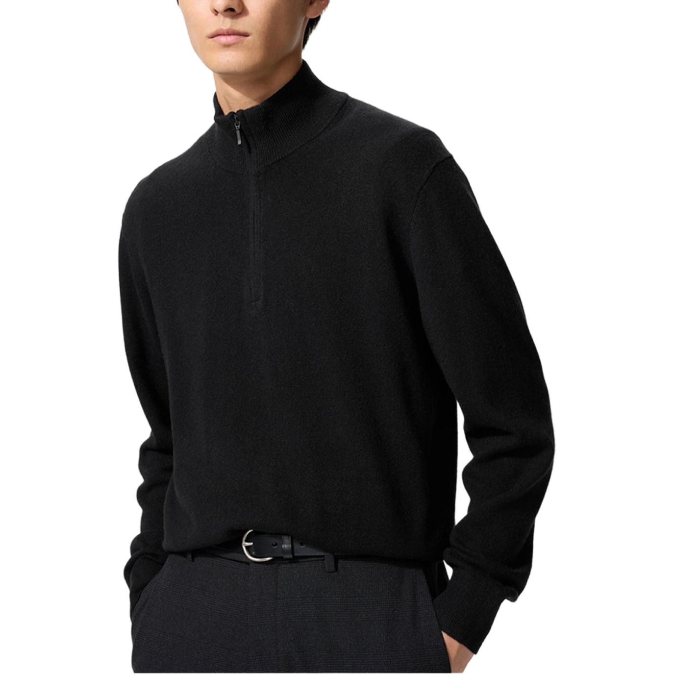 UNIQLO Кашемировый свитер унисекс черный
UNIQLO Кашемировый свитер унисекс черный