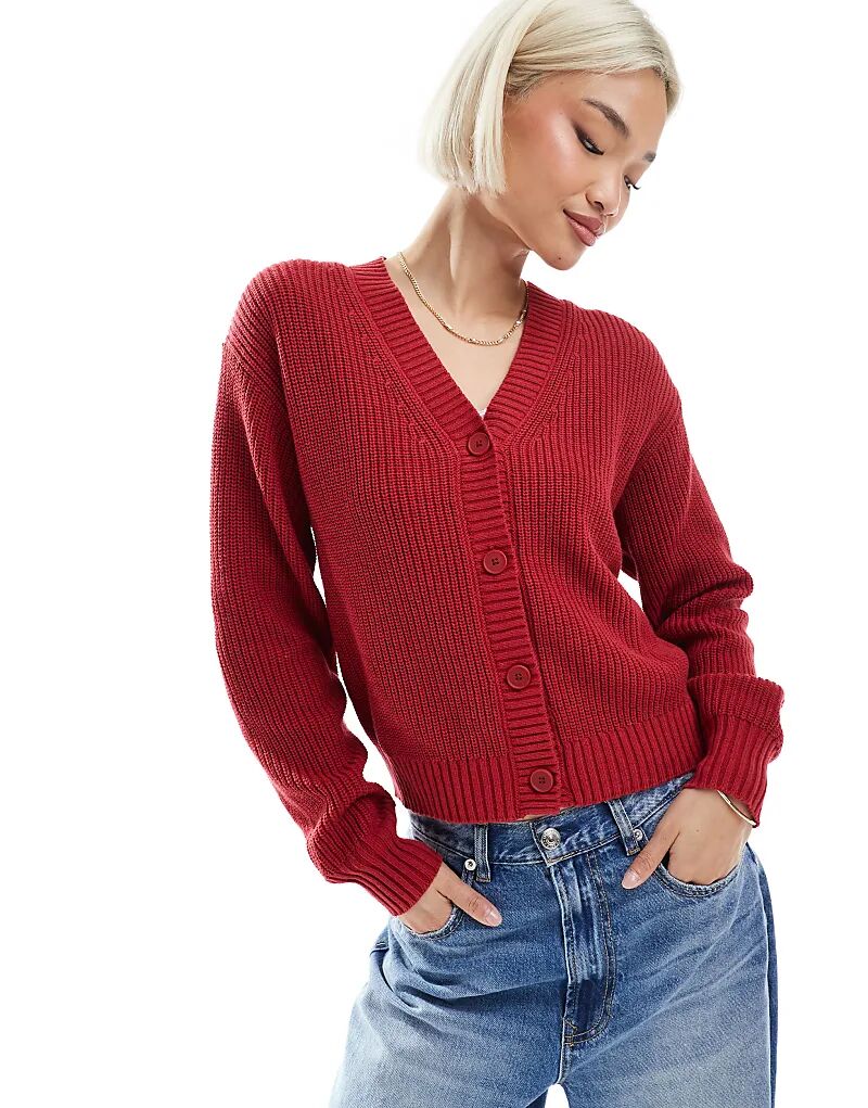 Кардиган на пуговицах спереди красного цвета Levi's
Кардиган на пуговицах спереди красного цвета Levi's