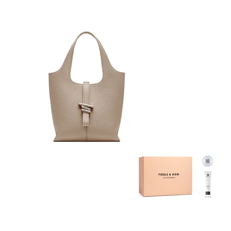 FIEDLE&SISSI Верхняя кожаная ветряная колокольная сумка ведро через плечо на пояс женская разноцветная, Elephant Gray