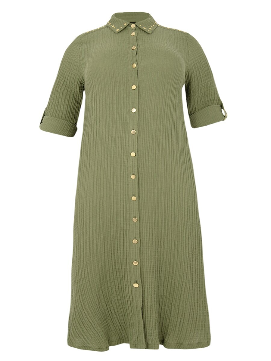 Платье-рубашка Yoek, оливковый 
Платье-рубашка Yoek, оливковый