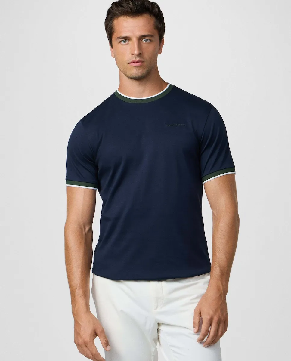 Мужская футболка клуб с воротником и классической посадкой Hackett, темно-синий
Мужская футболка клуб с воротником и классической посадкой Hackett, темно-синий