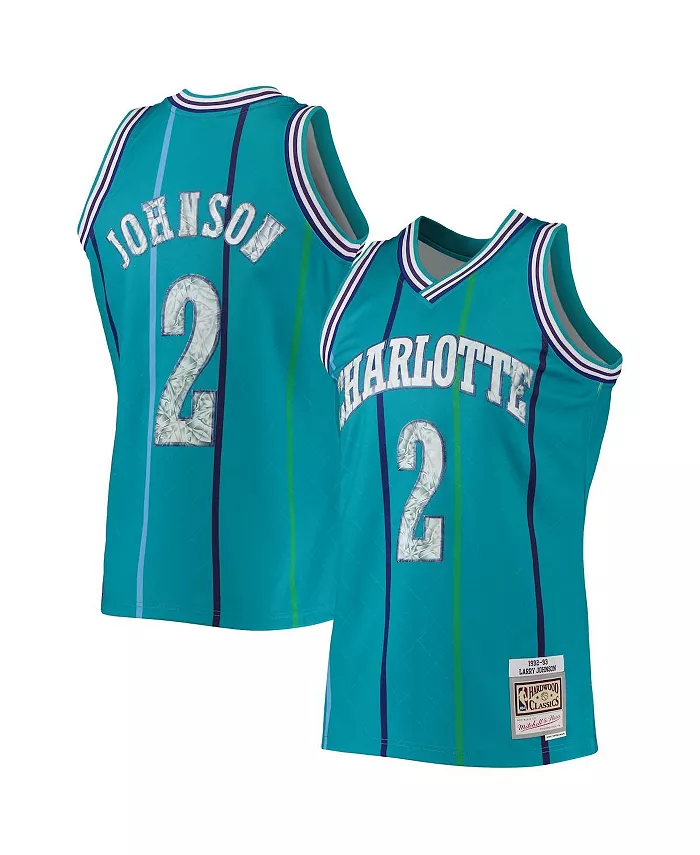 Мужская баскетбольная майка Charlotte Hornets Hardwood Classics 75th Anniversary Diamond Swingman Larry Johnson в бирюзовом цвете, сезон 1992-93 Mitchell & Ness
Мужская баскетбольная майка Charlotte Hornets Hardwood Classics 75th Anniversary Diamond Swingman Larry Johnson в бирюзовом цвете, сезон 1992-93 Mitchell & Ness