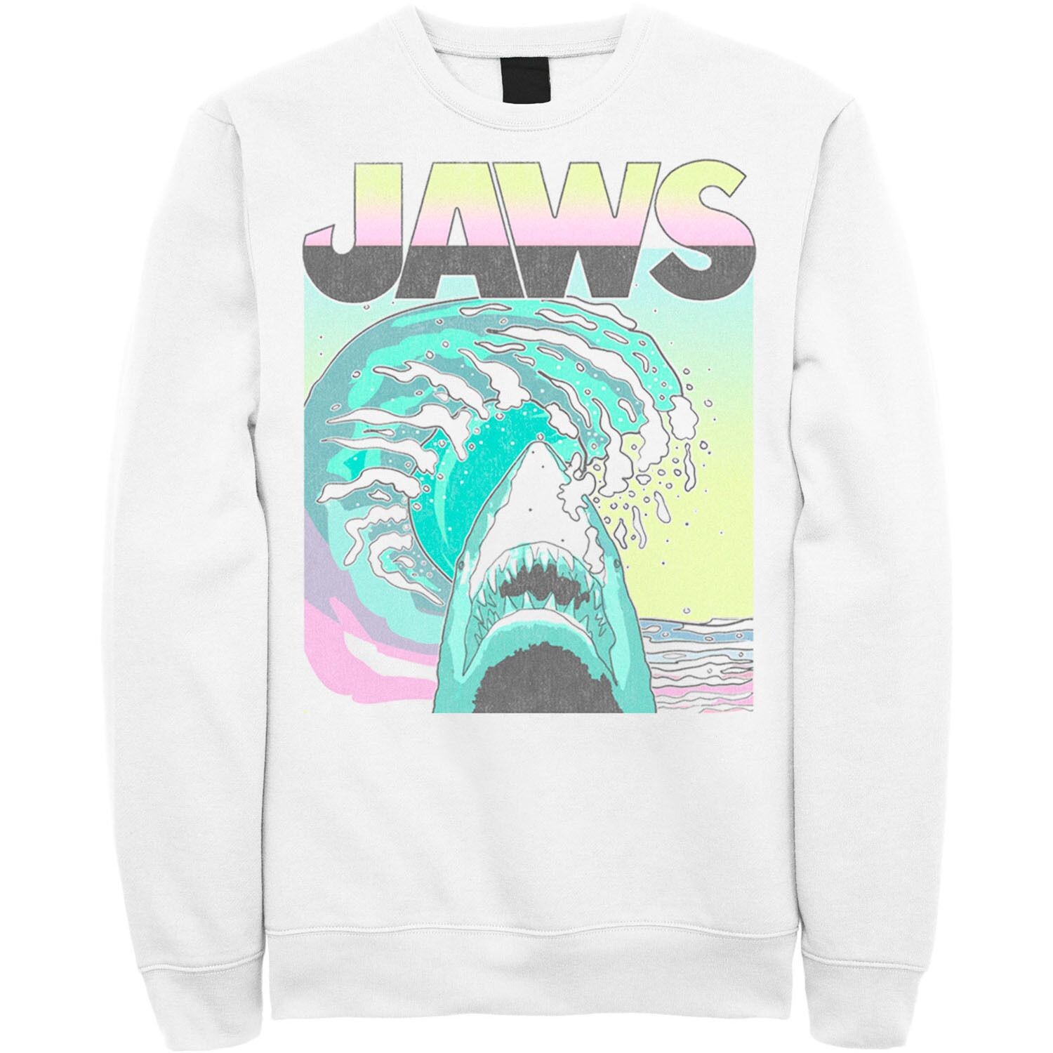 Мужской свитшот с винтажным плакатом Jaws 80s Jaws Licensed Character, белый
Мужской свитшот с винтажным плакатом Jaws 80s Jaws Licensed Character, белый