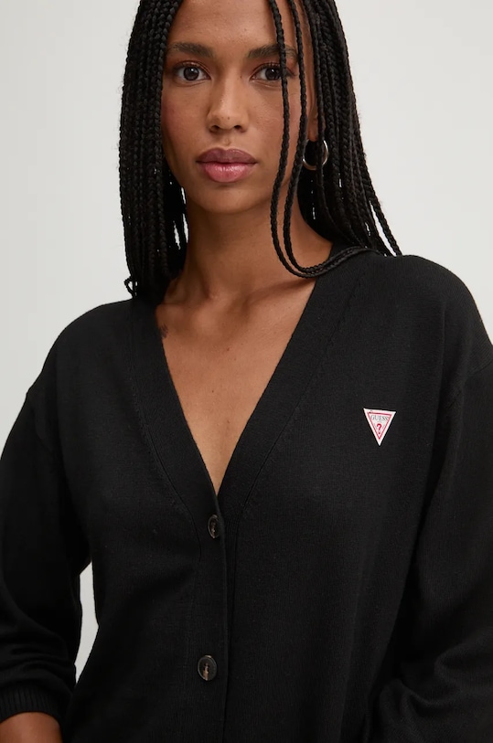 Кардиган с добавлением шерсти Guess Jeans, черный
Кардиган с добавлением шерсти Guess Jeans, черный