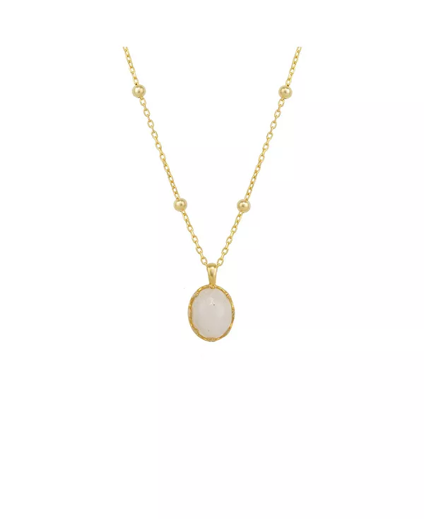 Ожерелье из стерлингового серебра с подвеской из белого лунного камня и цепочкой из бисера Spero London, gold
Ожерелье из стерлингового серебра с подвеской из белого лунного камня и цепочкой из бисера Spero London, gold