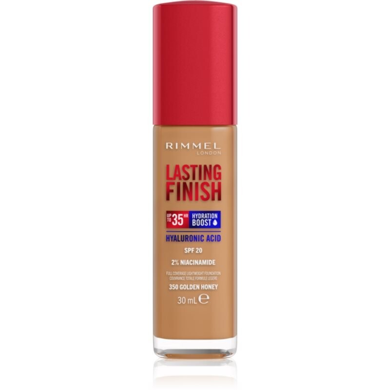 Rimmel, Lasting Finish, 35-часовое увлажнение, увлажняющая основа SPF 20, оттенок 350 Golden Honey, 30 мл
Rimmel, Lasting Finish, 35-часовое увлажнение, увлажняющая основа SPF 20, оттенок 350 Golden Honey, 30 мл