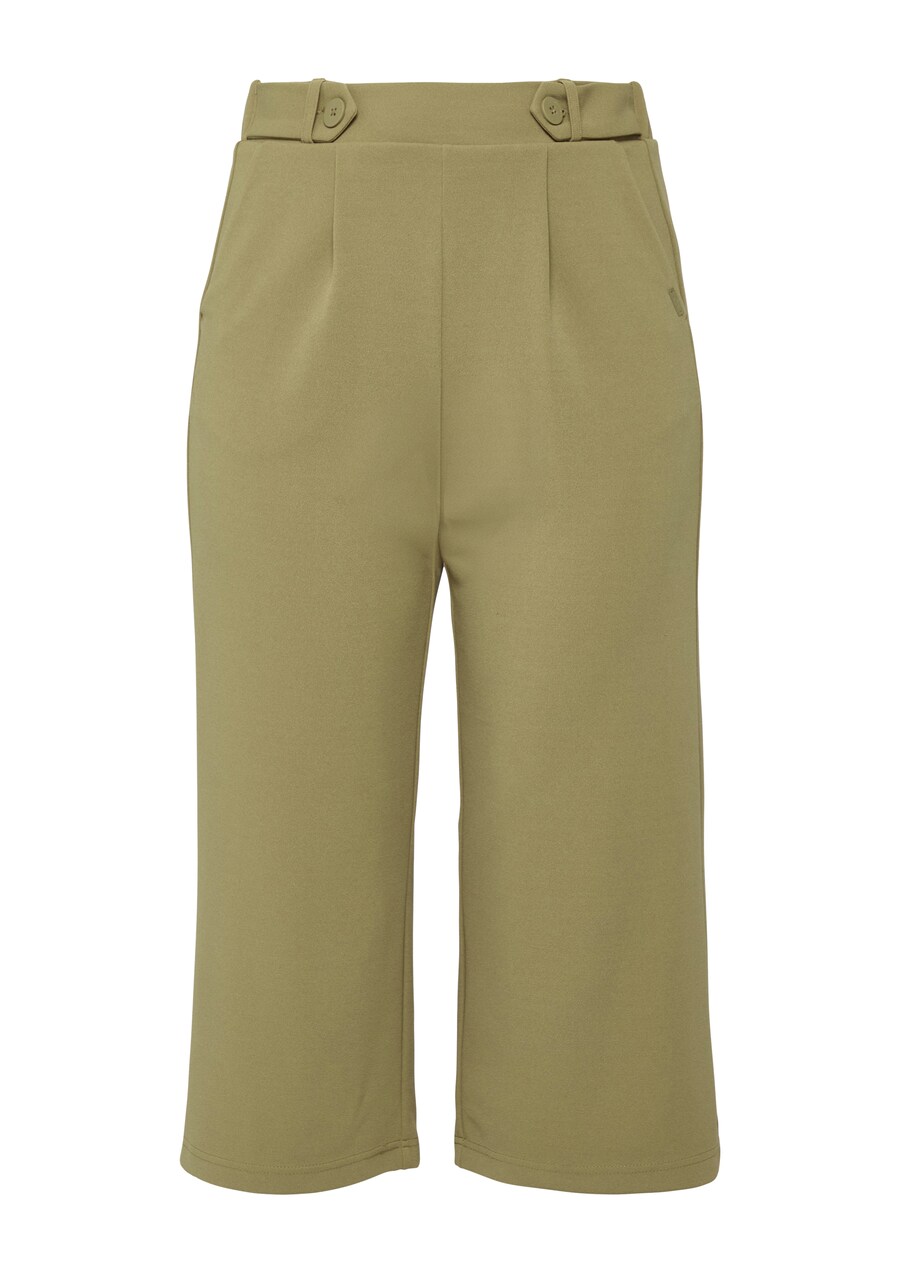 Широкие брюки со складками спереди QS, хаки
Широкие брюки со складками спереди QS, хаки