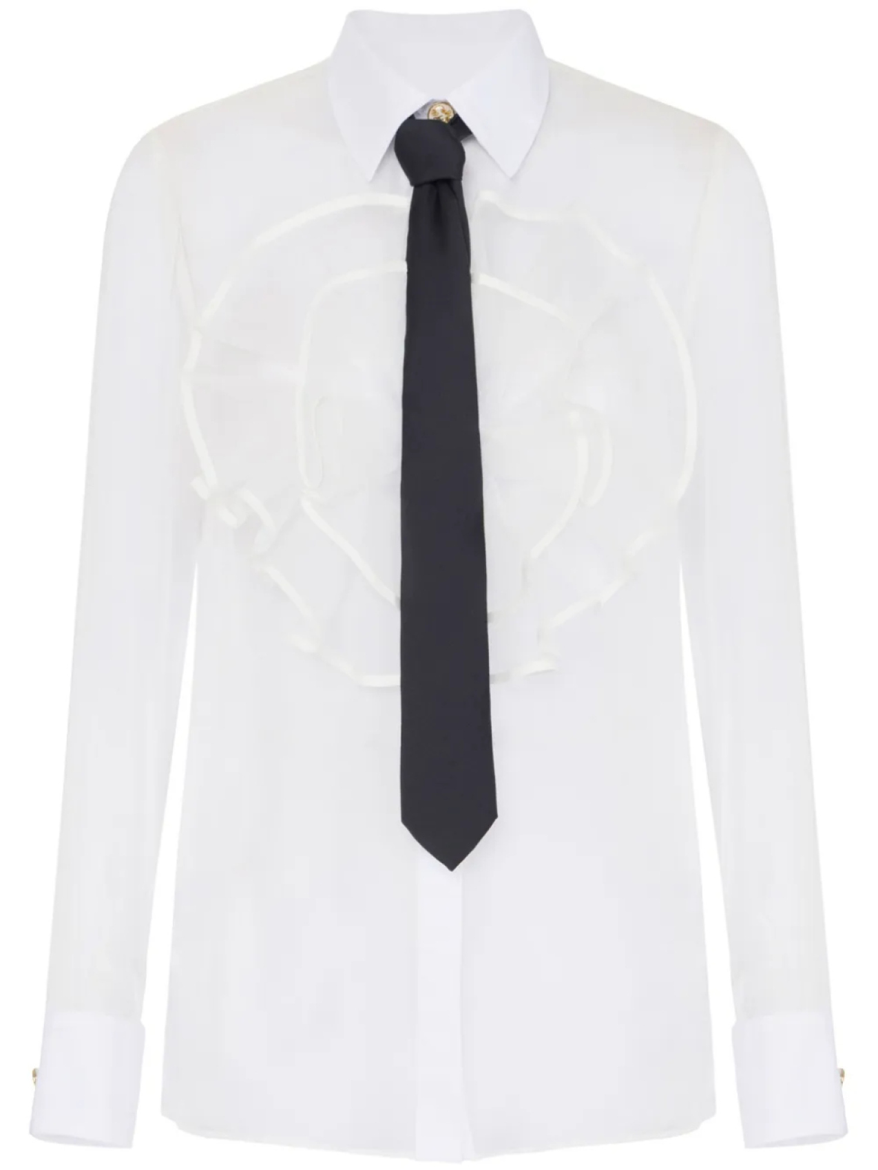 Elisabetta Franchi рубашка с оборками, белый
Elisabetta Franchi рубашка с оборками, белый