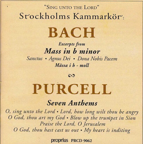 CD диск Bach, J.S. / Stockholms Kammarkor: Sing Unto the Lord
CD диск Bach, J.S. / Stockholms Kammarkor: Sing Unto the Lord