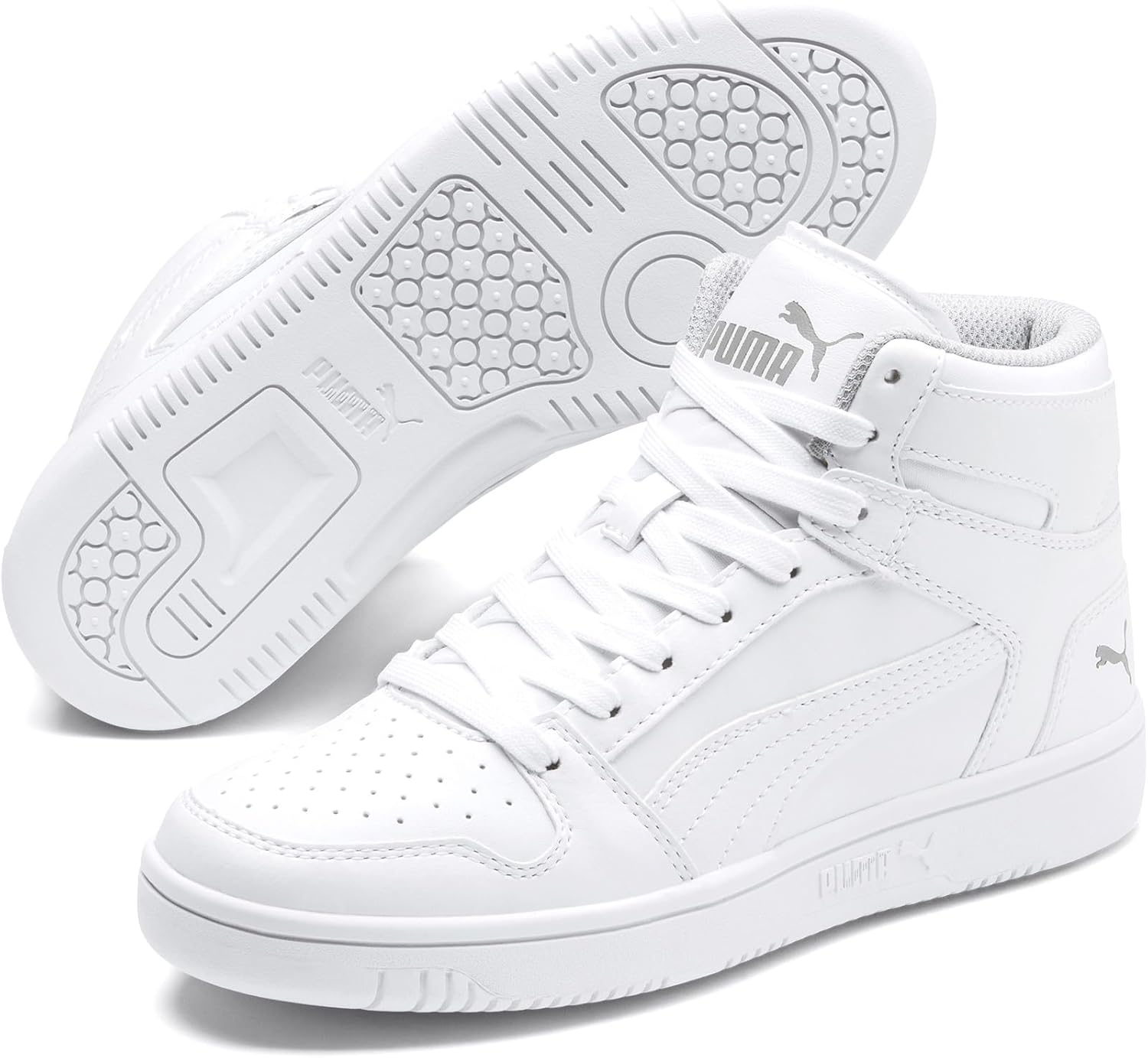Кроссовки PUMA Rebound Layup Mid для мальчиков, белый/черный/фиолетовый/серый
Кроссовки PUMA Rebound Layup Mid для мальчиков, белый/черный/фиолетовый/серый