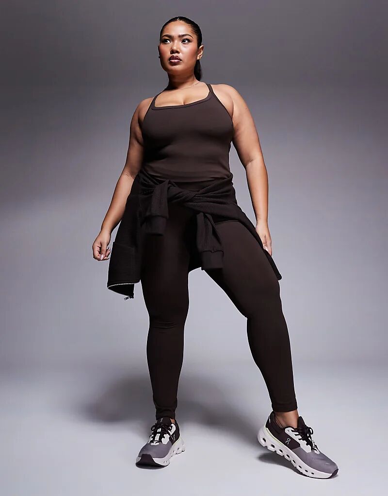 4505 Curve Icon Мягкие леггинсы для йоги с высокой талией шоколадного цвета
4505 Curve Icon Мягкие леггинсы для йоги с высокой талией шоколадного цвета