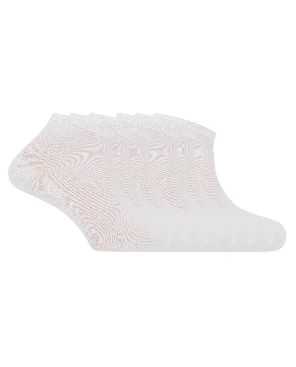 В упаковке 6 пар мужских хлопковых носков белого цвета Punto Blanco
В упаковке 6 пар мужских хлопковых носков белого цвета Punto Blanco