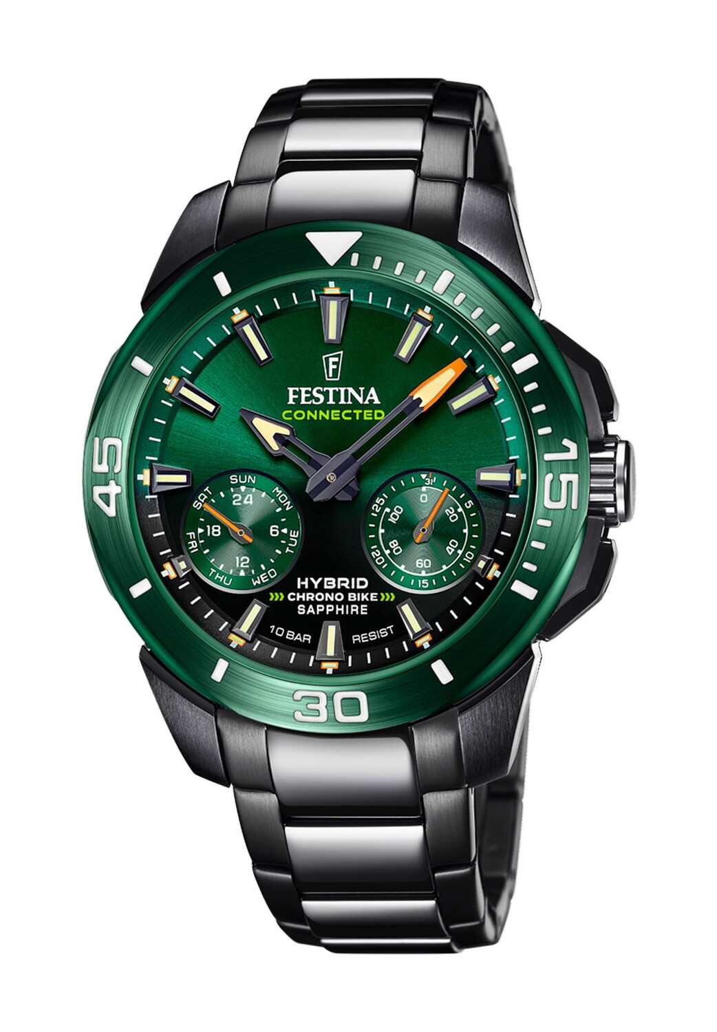 Мужские гибридные умные часы F20646/1 FESTINA, зеленый 
Мужские гибридные умные часы F20646/1 FESTINA, зеленый