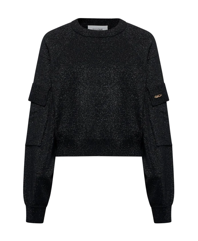 Черный топ со спущенными плечами Silvian Heach, черный
Черный топ со спущенными плечами Silvian Heach, черный