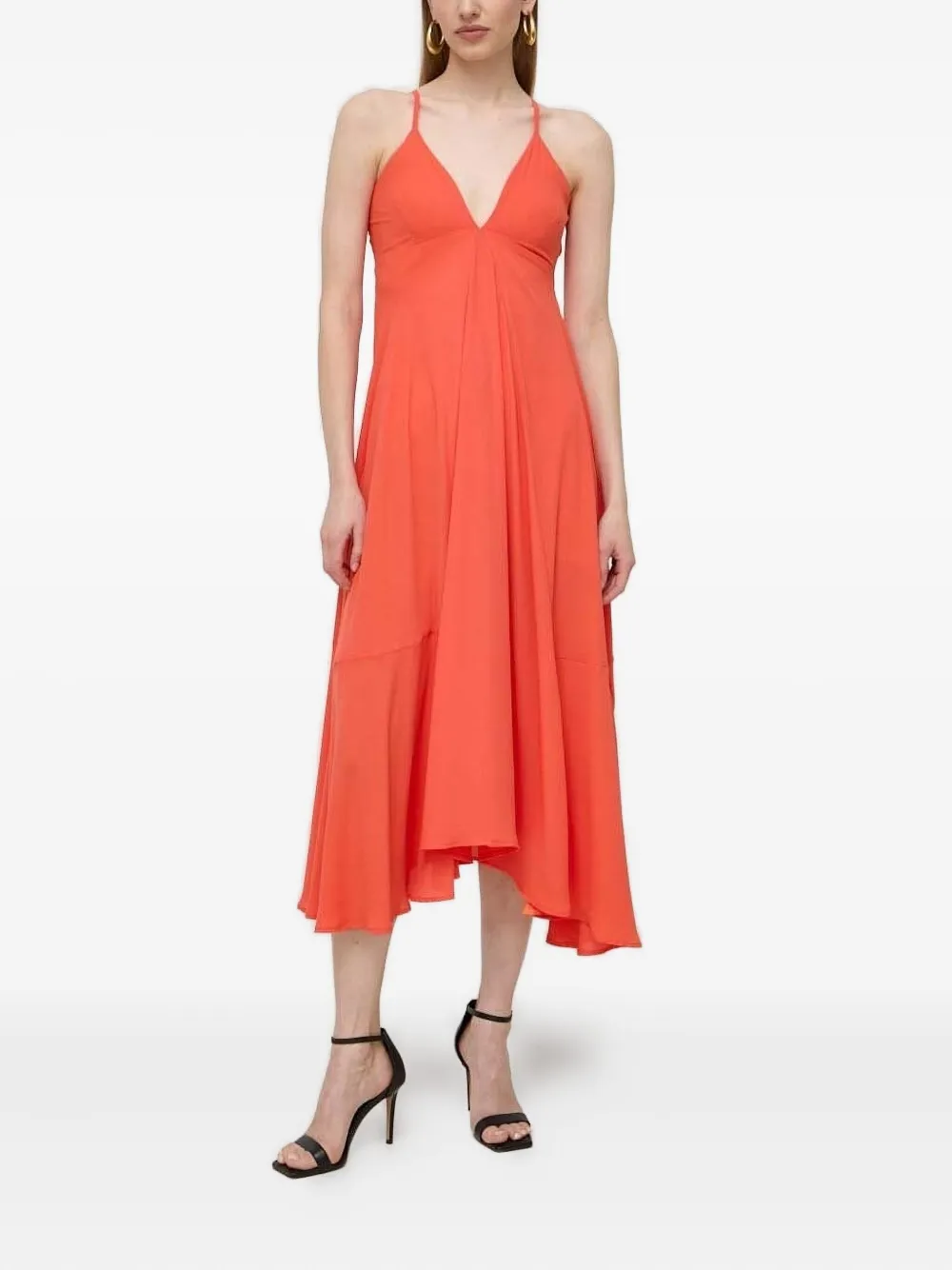 Платье миди с V-образным вырезом Silvian Heach, оранжевый
Платье миди с V-образным вырезом Silvian Heach, оранжевый