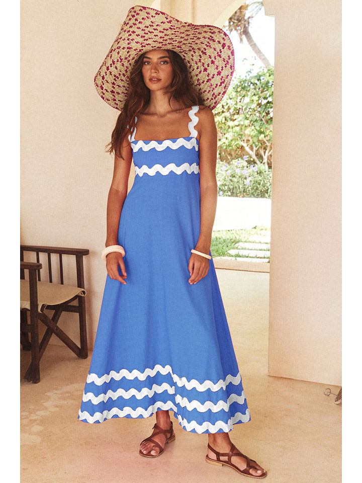 Длинное платье Tazga, синий/белый
Длинное платье Tazga, синий/белый