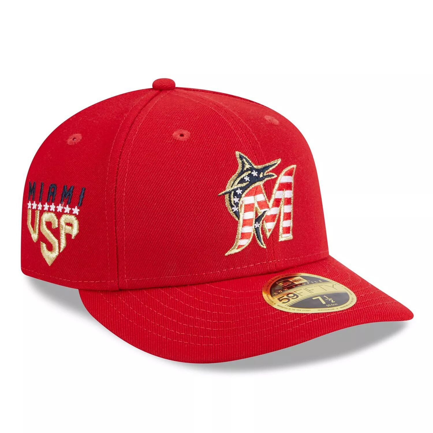 Мужская низкопрофильная шляпа New Era Red Miami Marlins 2023 Fourth of июля 59FIFTY
Мужская низкопрофильная шляпа New Era Red Miami Marlins 2023 Fourth of июля 59FIFTY