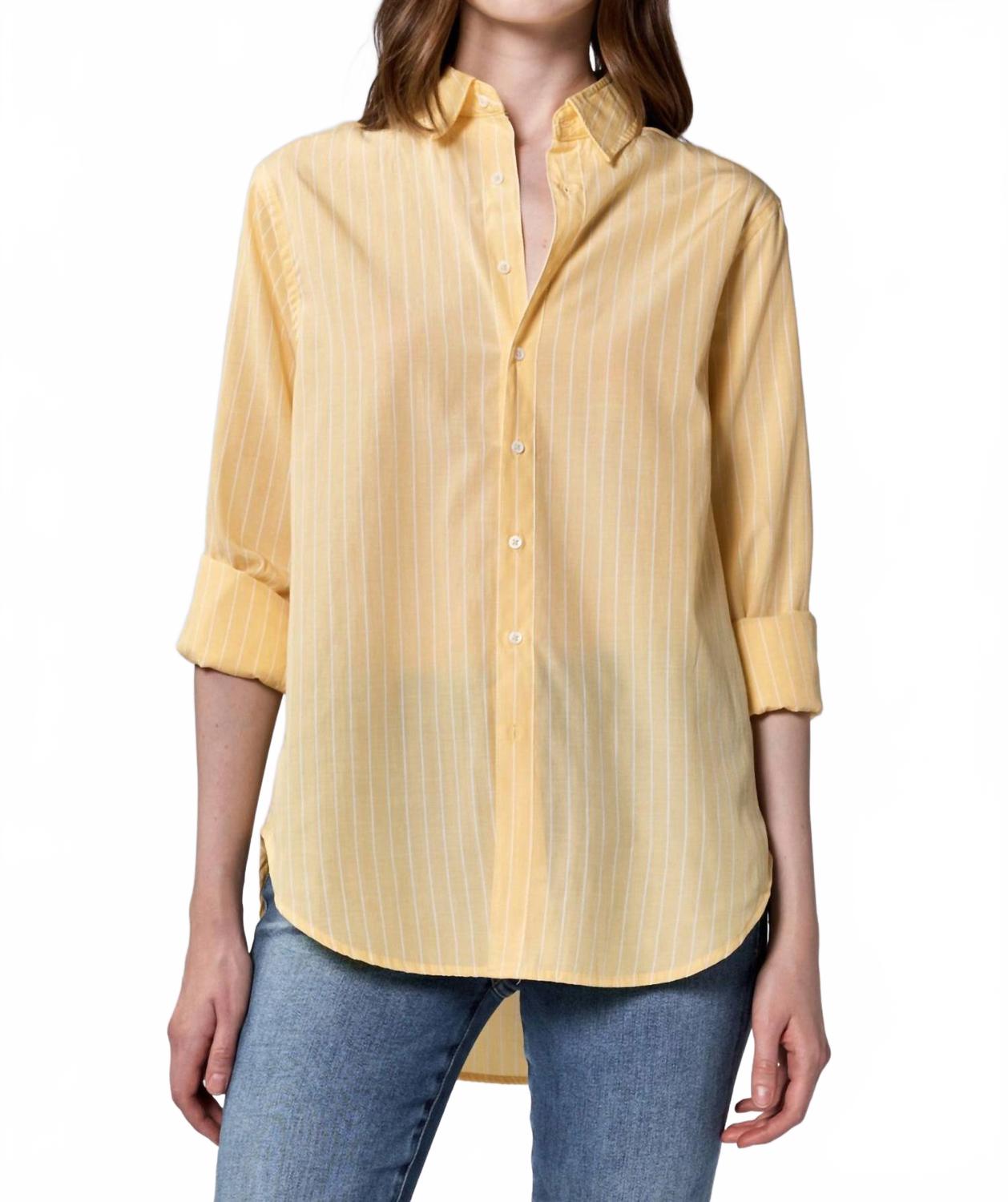 Лолита полоскатая рубашка на пуговицах в банановом цвете DEAR JOHN DENIM, Banana
Лолита полоскатая рубашка на пуговицах в банановом цвете DEAR JOHN DENIM, Banana