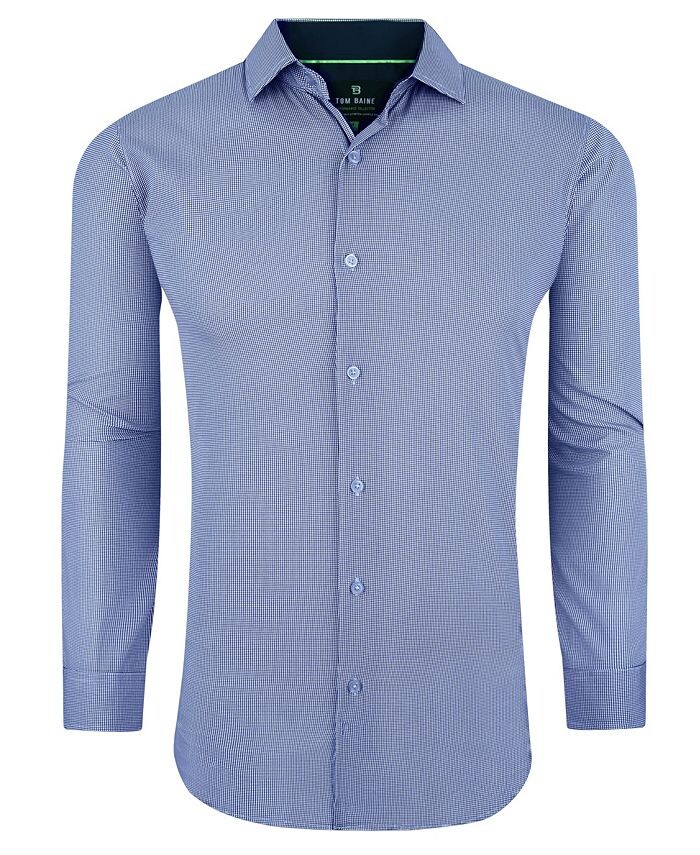Мужская классическая рубашка на пуговицах в мини-клетку для выступлений Tom Baine, цвет Blue
Мужская классическая рубашка на пуговицах в мини-клетку для выступлений Tom Baine, цвет Blue