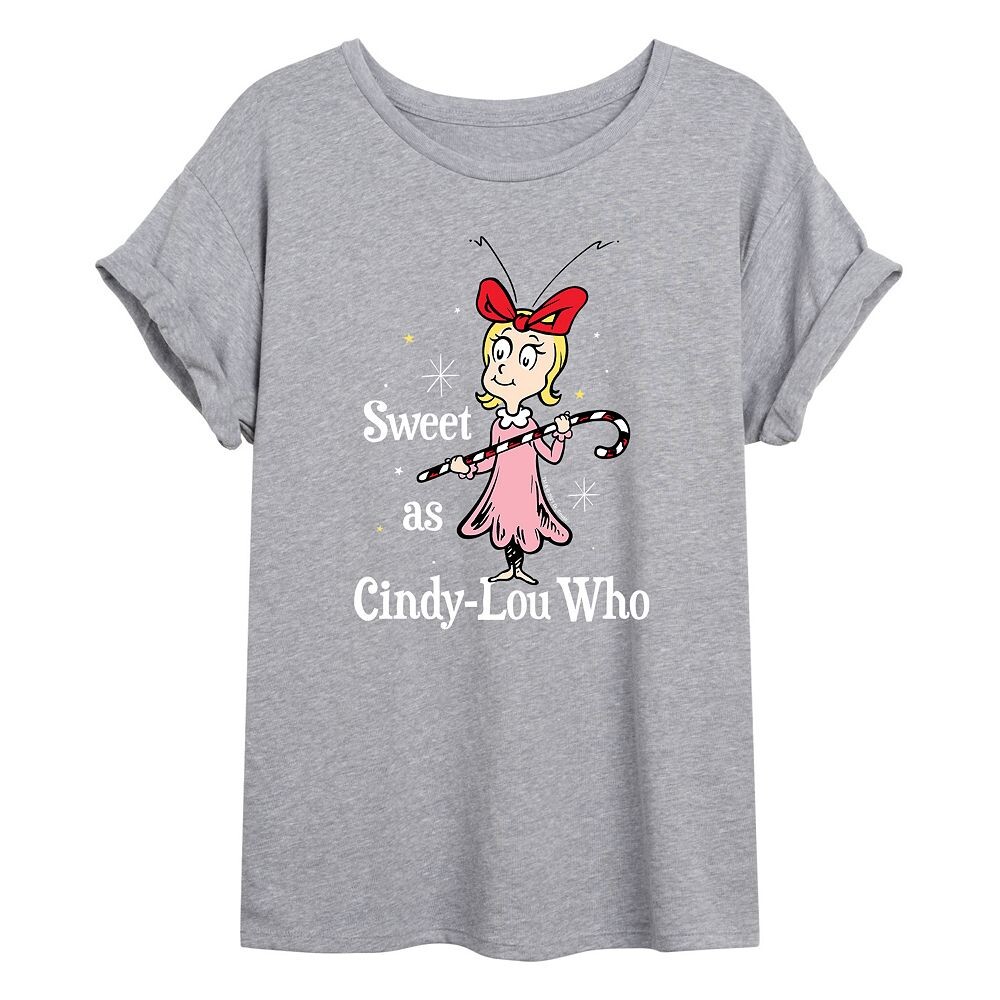 Футболка оверсайз с рисунком Dr. Seuss Cindy-Lou Who для юниоров Licensed Character, серый
Футболка оверсайз с рисунком Dr. Seuss Cindy-Lou Who для юниоров Licensed Character, серый