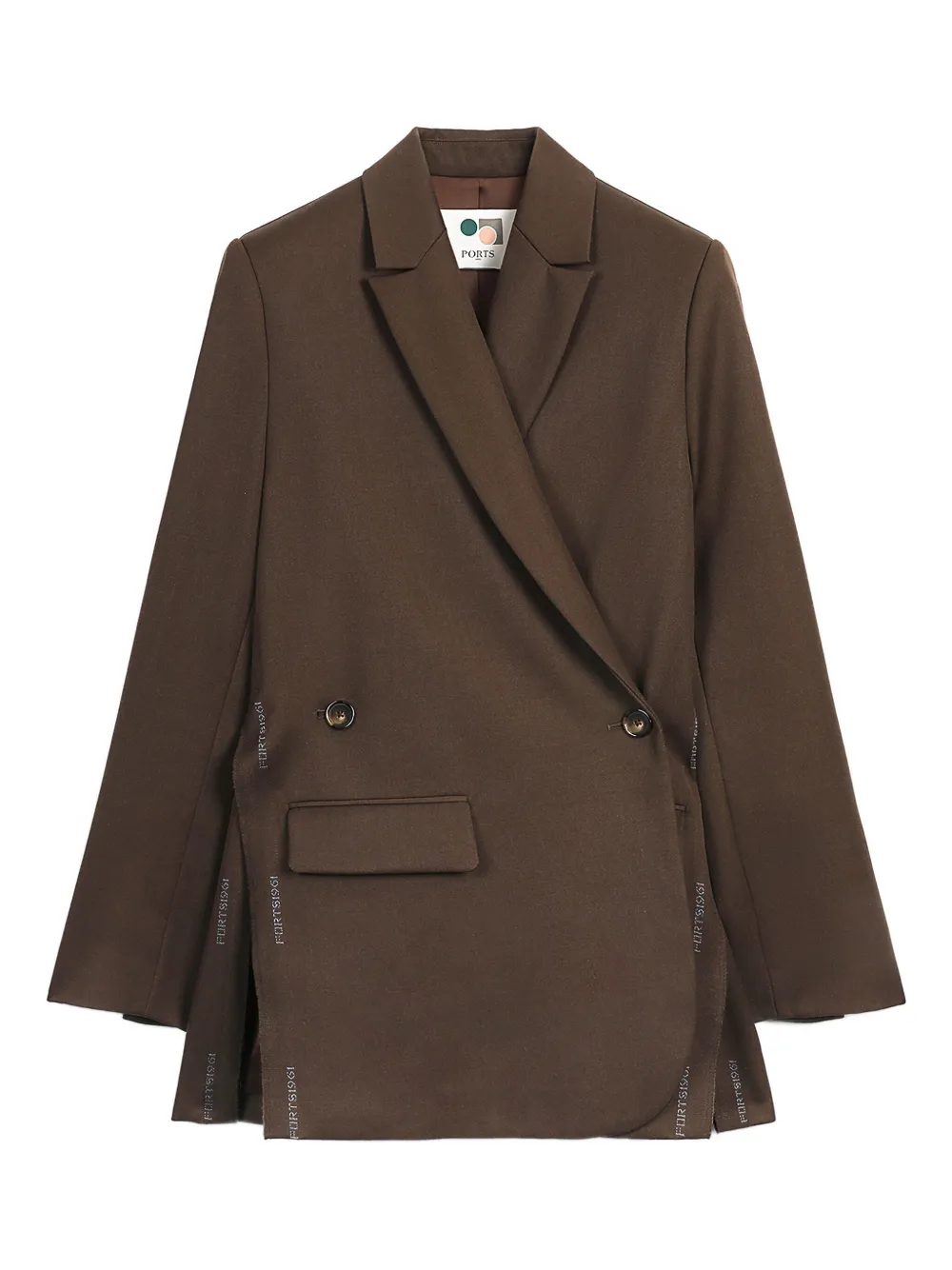 Блейзер с запахом и логотипом Ports 1961, коричневый
Блейзер с запахом и логотипом Ports 1961, коричневый