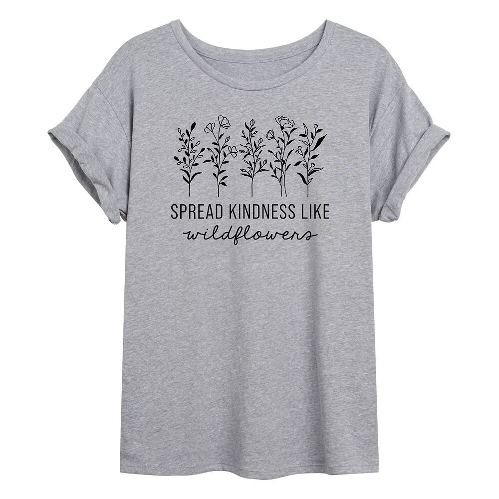 Футболка большого размера Junior's Kindness Wildflowers Licensed Character, серый
Футболка большого размера Junior's Kindness Wildflowers Licensed Character, серый