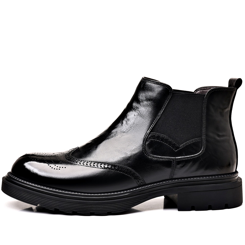 Romon Короткие мужские ботинки челси, черные 
Romon Короткие мужские ботинки челси, черные