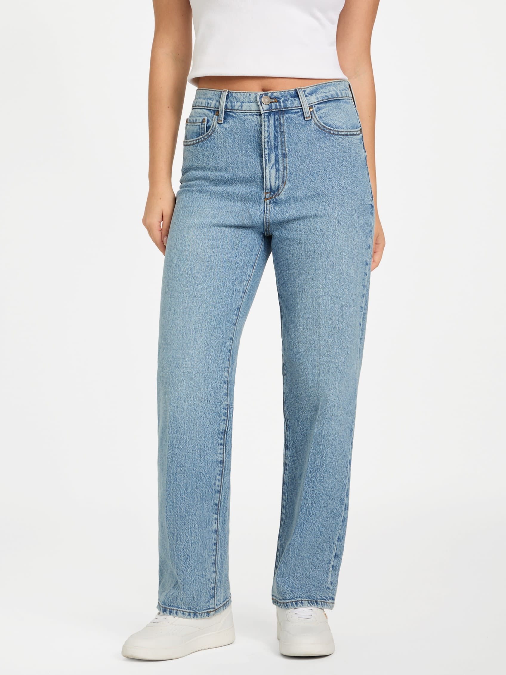 Прямые джинсы с высокой посадкой Caleena Guess Factory, medium wash
Прямые джинсы с высокой посадкой Caleena Guess Factory, medium wash