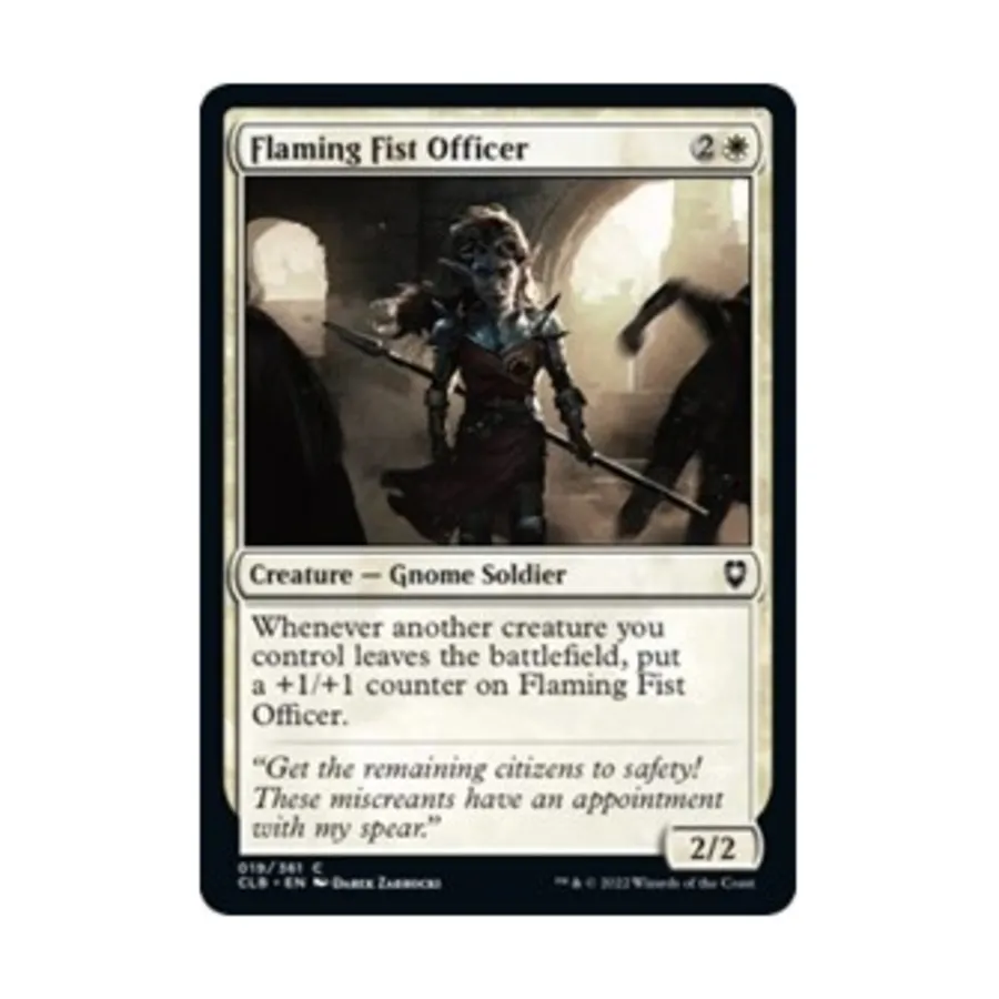 CCG Офицер Пылающего Кулака (С) (Рольга), MTG - Commander Legends - Battle for Baldur's Gate
CCG Офицер Пылающего Кулака (С) (Рольга), MTG - Commander Legends - Battle for Baldur's Gate