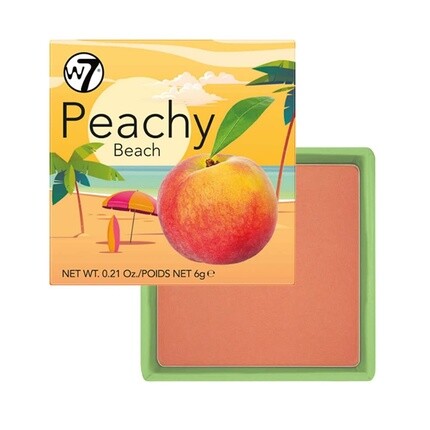 Peachy Beach Blush Оранжевые румяна 6 г W7
Peachy Beach Blush Оранжевые румяна 6 г W7