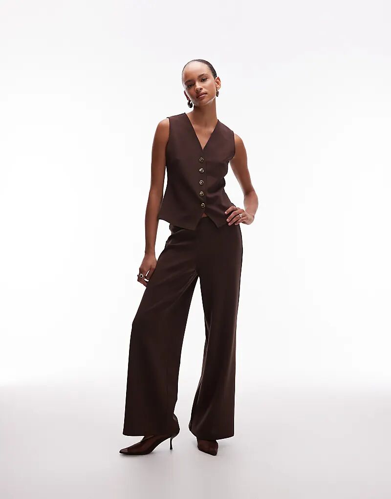 Брюки Mango прямого кроя коричневого цвета
Брюки Mango прямого кроя коричневого цвета