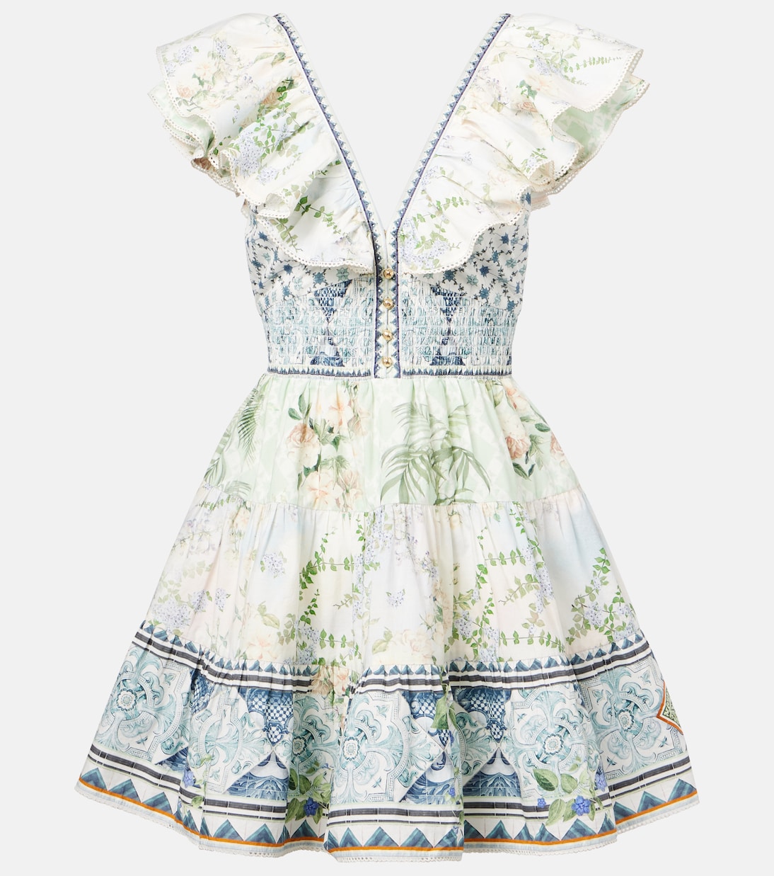 Хлопковое мини-платье с кристаллами Camilla, Jardim Party
Хлопковое мини-платье с кристаллами Camilla, Jardim Party