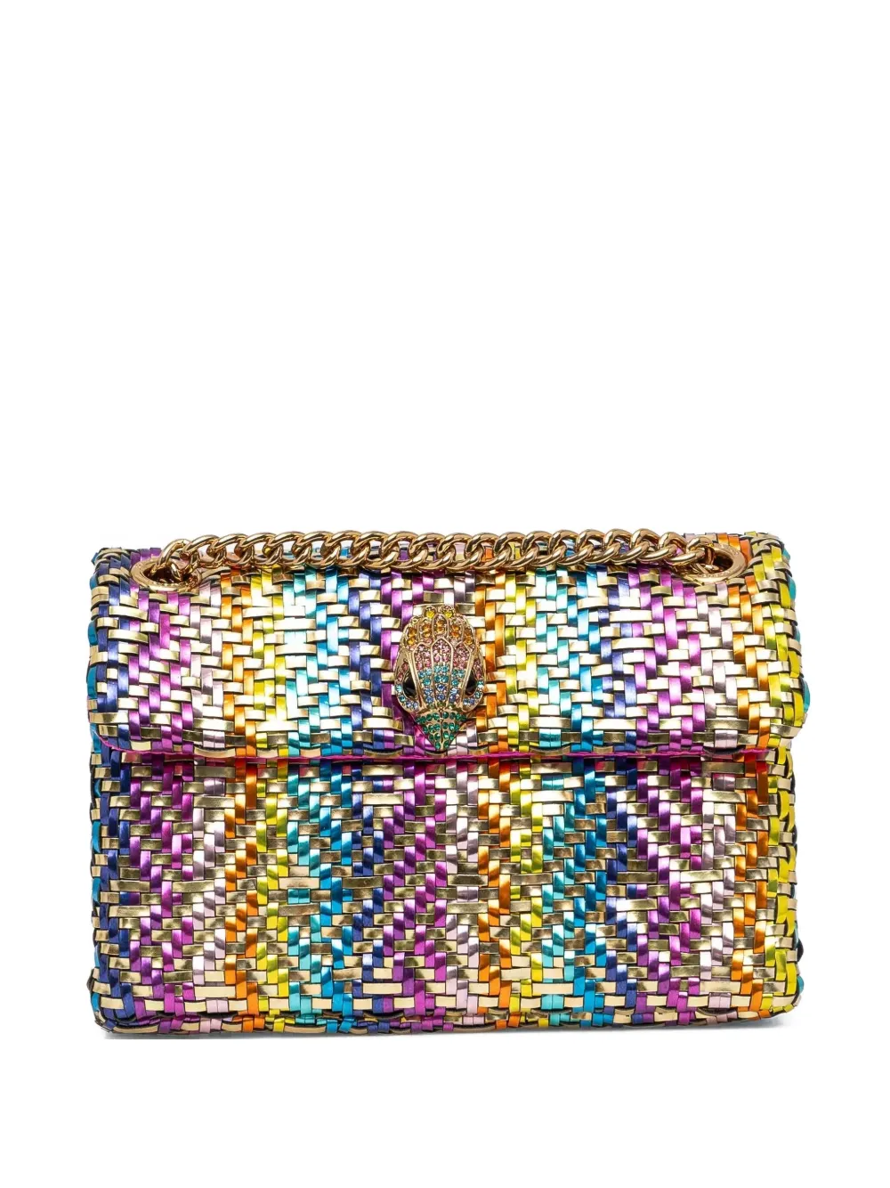 Плетеная сумка на плечо с эффектом металлик Kurt Geiger London, золотой
Плетеная сумка на плечо с эффектом металлик Kurt Geiger London, золотой