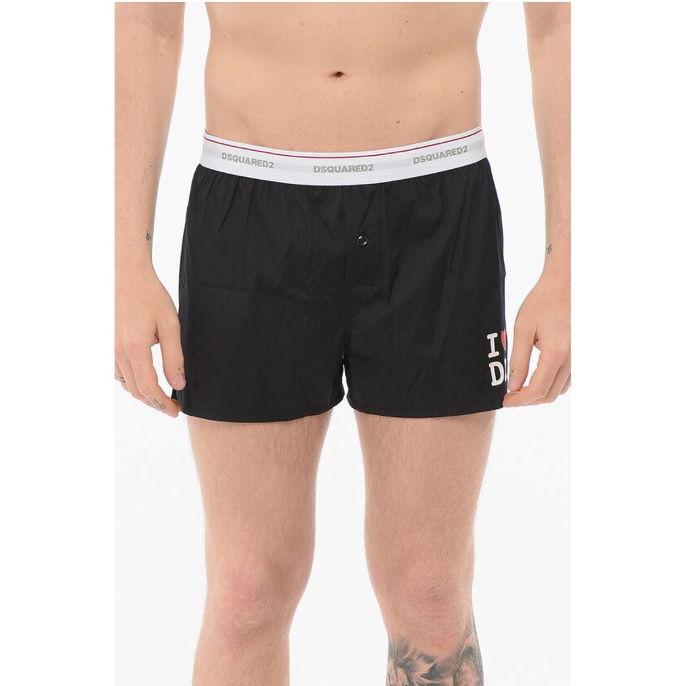 Боксеры LOVE из хлопковой смеси с принтом Dsquared2, черный
Боксеры LOVE из хлопковой смеси с принтом Dsquared2, черный