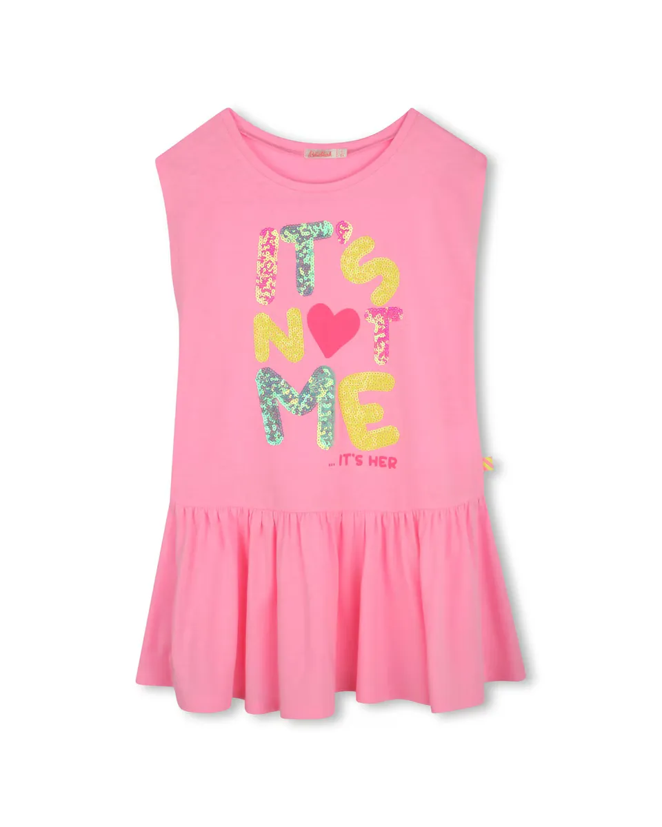 Розовое платье для девочки с короткими рукавами Billieblush, цвет Rosa
Розовое платье для девочки с короткими рукавами Billieblush, цвет Rosa