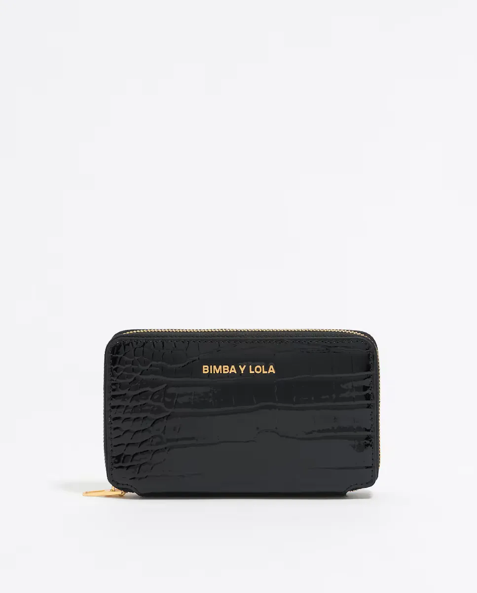 Горизонтальный женский кошелек с гравировкой в виде крокодила Bimba y Lola, чёрный
Горизонтальный женский кошелек с гравировкой в виде крокодила Bimba y Lola, чёрный
