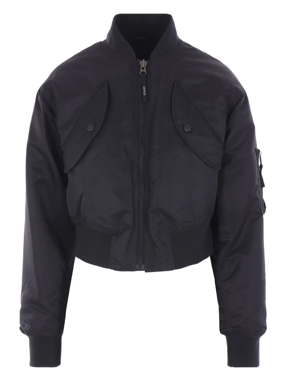 Бомбер с карманами с клапанами ASPESI, черный
Бомбер с карманами с клапанами ASPESI, черный
