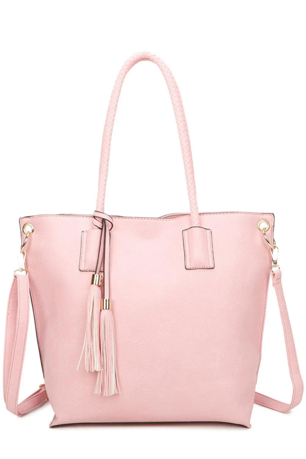 Сумка-тоут Reid из искусственной кожи с двойной кисточкой Fontanella Fashion, розовый
Сумка-тоут Reid из искусственной кожи с двойной кисточкой Fontanella Fashion, розовый