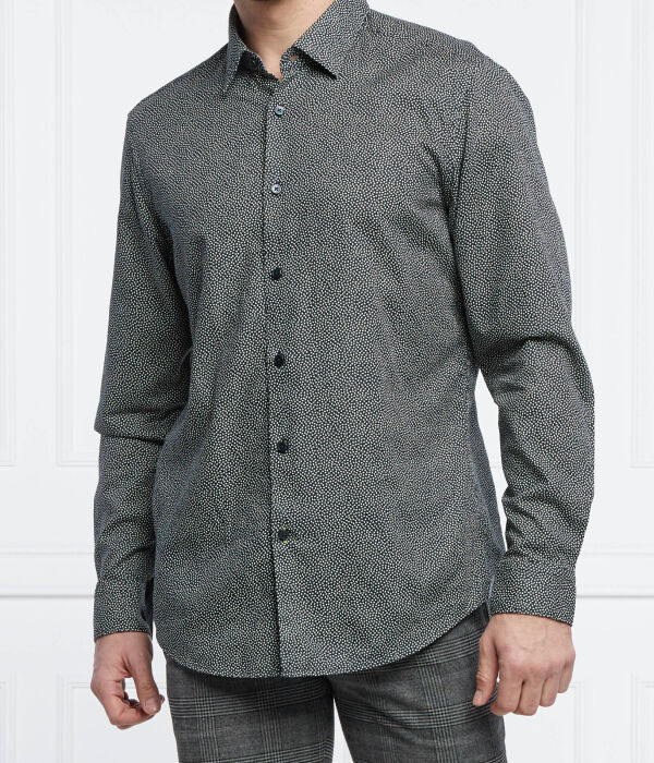 Рубашка Boss из хлопка с узором, черный
Рубашка Boss из хлопка с узором, черный