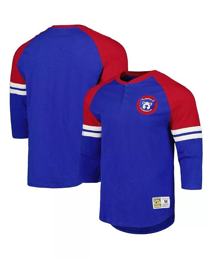 Мужская футболка Royal Chicago Cubs Cooperstown Collection Legendary Raglan Slub Henley с рукавом три четверти Mitchell & Ness
Мужская футболка Royal Chicago Cubs Cooperstown Collection Legendary Raglan Slub Henley с рукавом три четверти Mitchell & Ness