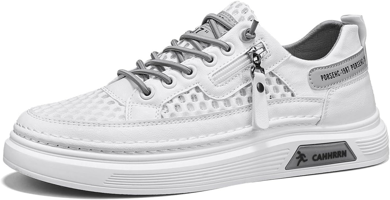 Мужские повседневные дышащие кроссовки из сетки, модные низкие кеды, удобные легкие обувь для ходьбы Abborora, белый/серый
Мужские повседневные дышащие кроссовки из сетки, модные низкие кеды, удобные легкие обувь для ходьбы Abborora, белый/серый