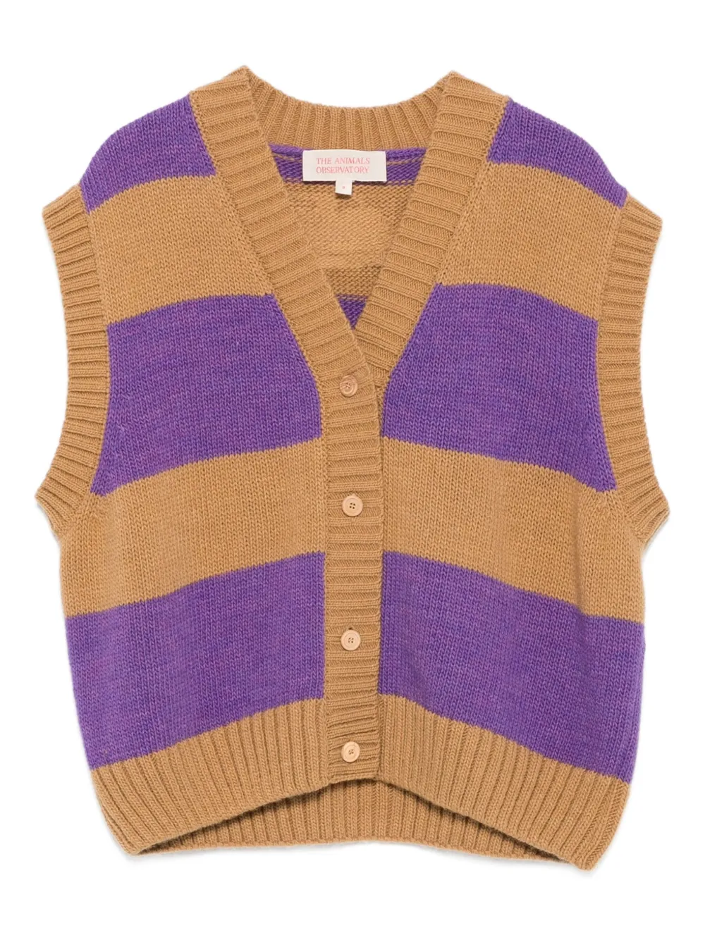 Полосатый топ с нашивкой-логотипом The Animals Observatory, нейтральный
Полосатый топ с нашивкой-логотипом The Animals Observatory, нейтральный