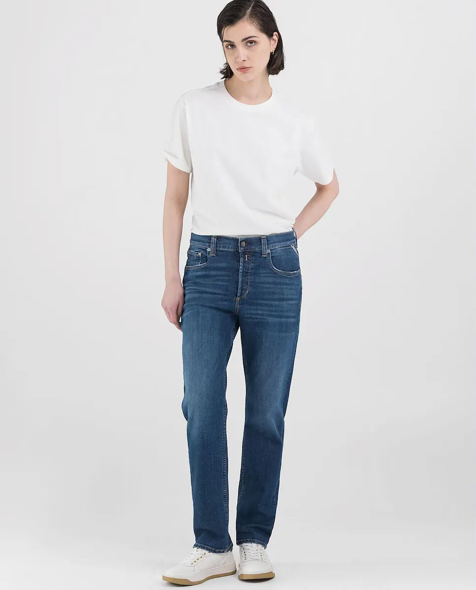 Женские прямые джинсы с пятью карманами Replay, синий
Женские прямые джинсы с пятью карманами Replay, синий