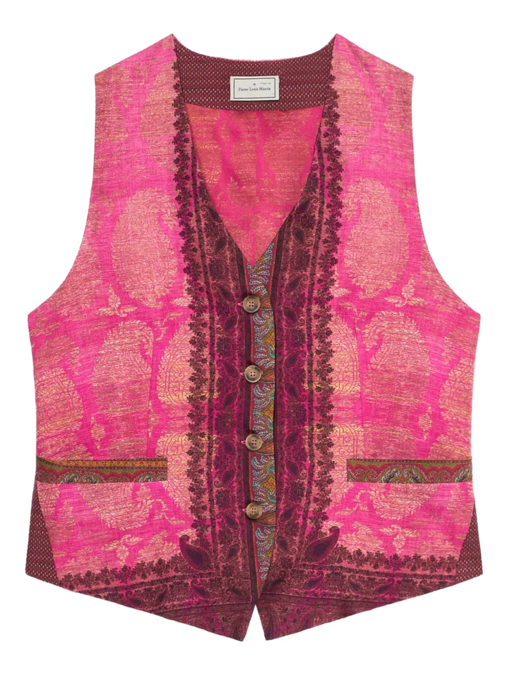 Жилет ALODOX с узором пейсли Pierre-Louis Mascia, розовый
Жилет ALODOX с узором пейсли Pierre-Louis Mascia, розовый